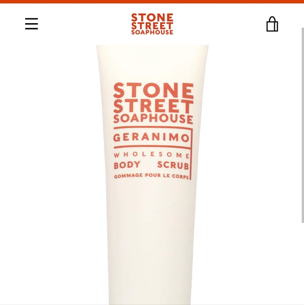 Geranimo Body Scrub - White